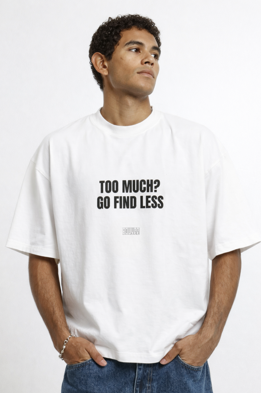 T-shirt: Too much?